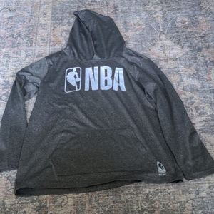 NBA youth XL hooded long sleeve shirt.